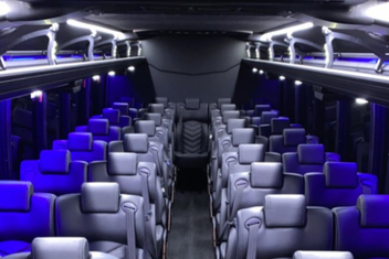 East Orange Charter Bus Interior