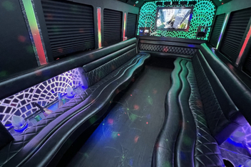 East Orange Limo Bus Interior