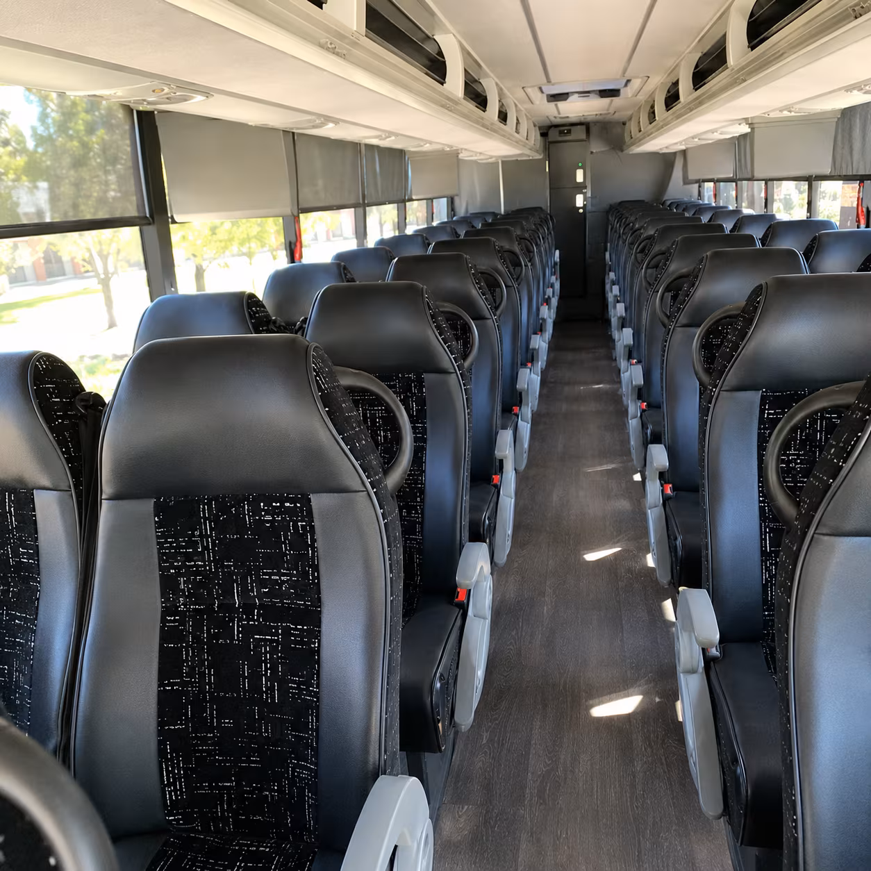 east orange charter bus interior