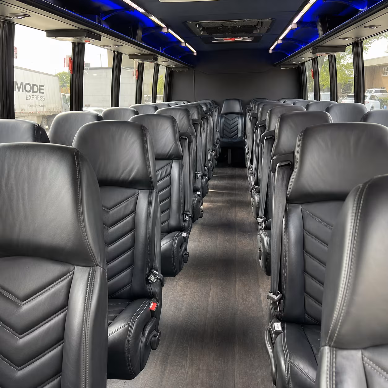 east orange long distance transportation onboard seating